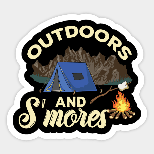 Camping Camper Smores Gift Sticker by Shiva121